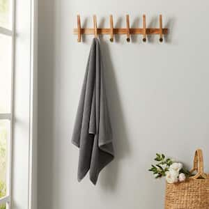 Grey 100% Cotton Quick Dry Single Bath Towel