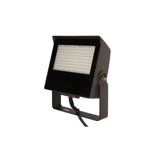 Adjustable Beam 60-Watt Equivalent 8100 Lumen 55/75/90° Bronze Dusk to Dawn Integrated LED Flood Light 1-Pack