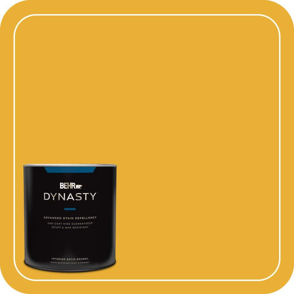 1 qt. #P280-7 Midsummer Gold Satin Enamel Interior Stain-Blocking Paint and Primer price history on PriceWatchPro