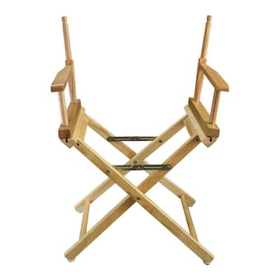 18 in. Director's Chair Natural Solid Wood Frame