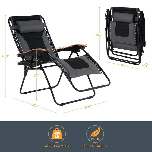 Oversized zero gravity chair on sale 400 lb capacity