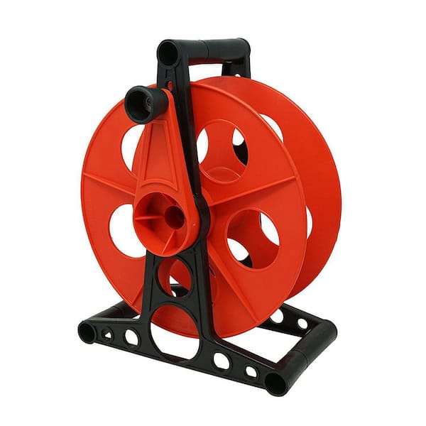 phyfalip 125 ft. 16/3 Durability Safety tested Heavy Duty Impact Resistant Plastic No Amp Extension Cord Reel with out Outlet