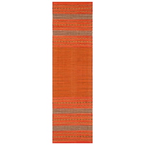 Montauk Orange/Red 2 ft. x 8 ft. Striped Runner Rug