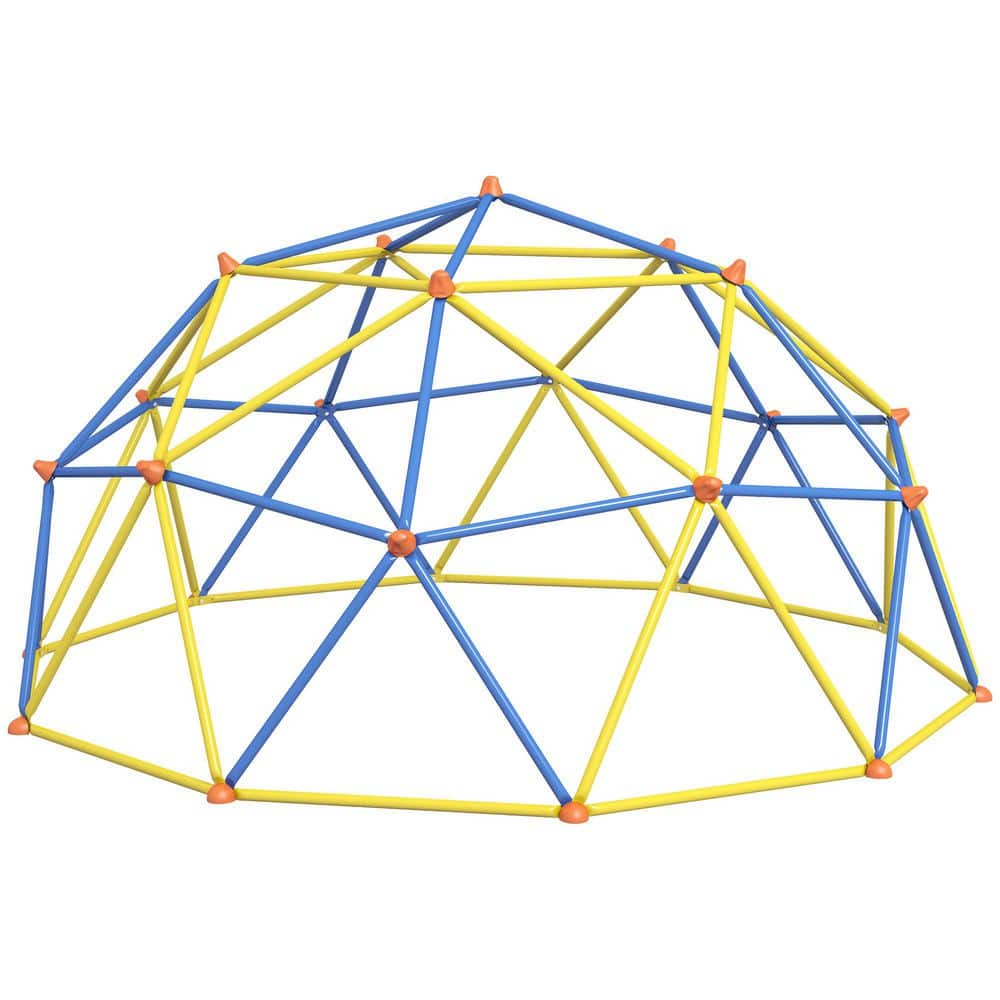 10 ft. Colorful Climbing Dome, Outdoor Play Equipment for 3-8 Years Old