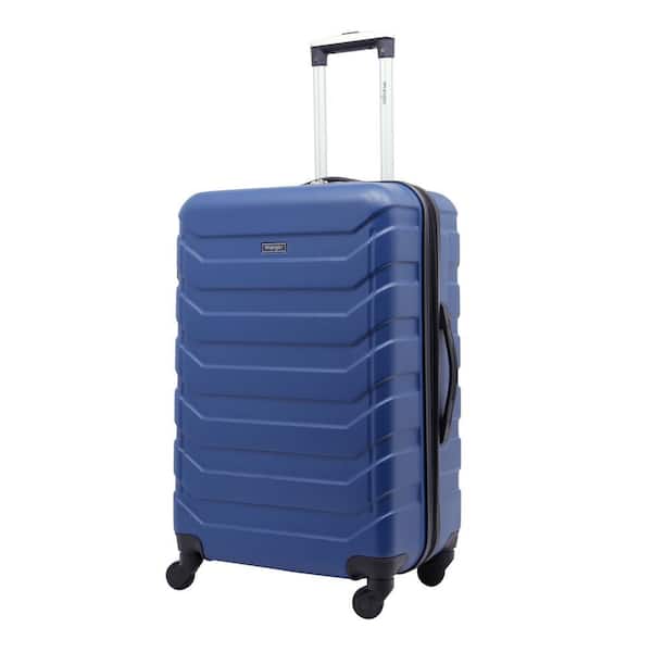 Wrangler 4-Piece Blue Hard Side Verticals Set and 2-Packing Cubes