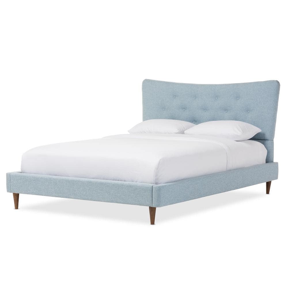 Hannah Blue Queen Upholstered Bed price history on PriceWatchPro