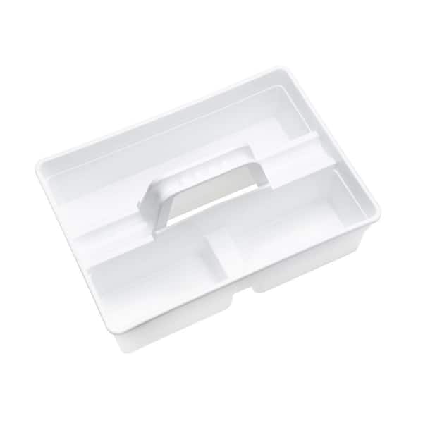 HDX White Plastic Cleaning Caddy 2140635 - The Home Depot
