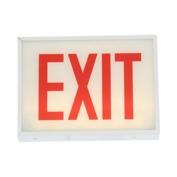 セール ラスト1台 EXIT LED WH/RED USA 非常口 アメリカン