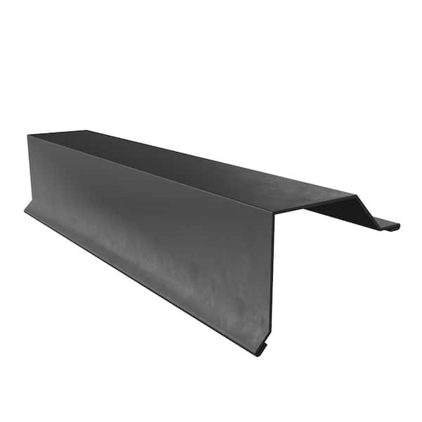 Universal Gable Rake Gibraltar Building Products 3 in. x 5 in. x 10 ft. 26-Gauge Galvanized ...