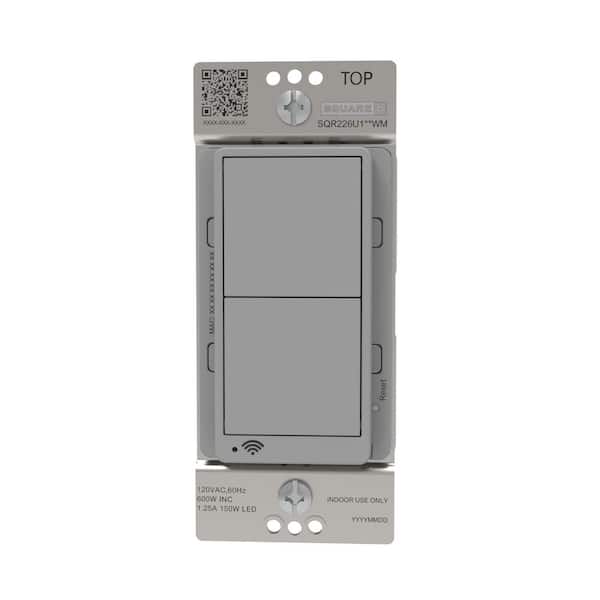 X Series 15 Amp Single Pole/3-Way Matter Smart Wi-Fi Energy Monitoring Rocker Switch Style Light Switch Matte