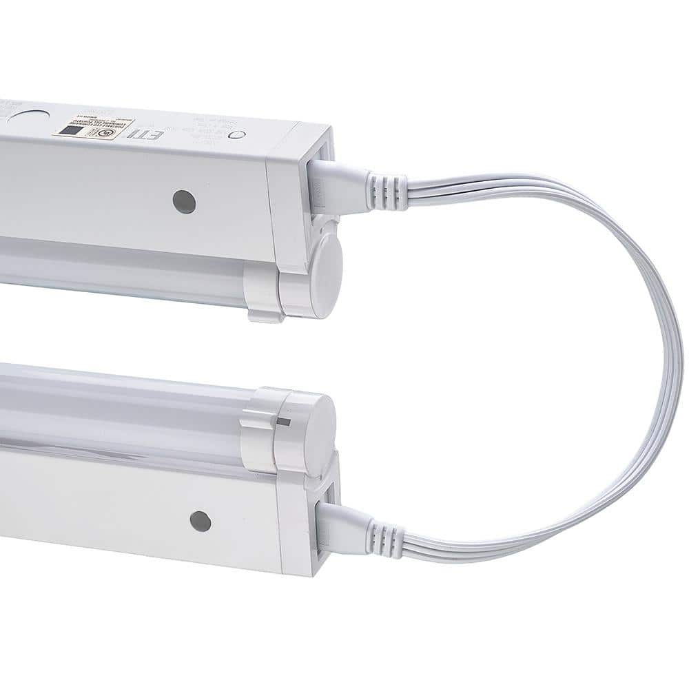 32 Inch White Adjustable Under Cabinet Light with Dim-To-Warm