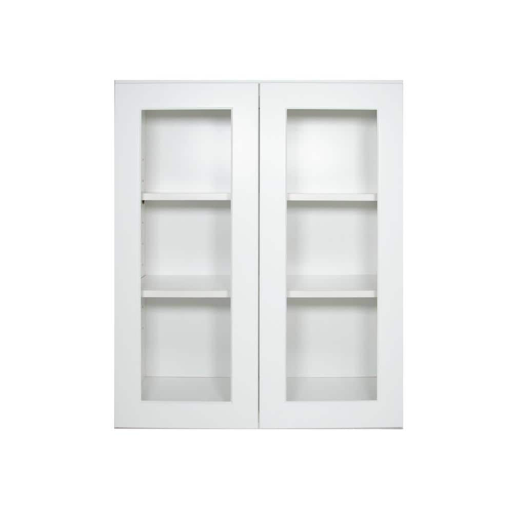 HOMLUX 30 in. W x 12 in. D x 36 in. H in Shaker White Ready to Assemble ...