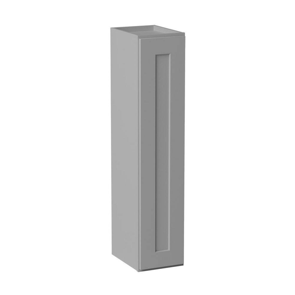 9 in. W x 12 in. D x 42 in. H Ready to Assemble Solid Wood Shaker Wall Kitchen Cabinet in Light Grey price history on PriceWatchPro