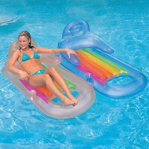 King Kool Blue and Silver Pool Float (2-Pack)