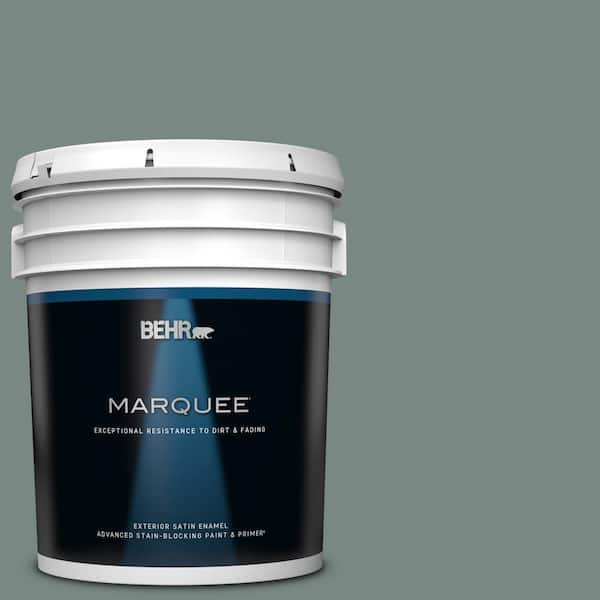 BEHR MARQUEE 5 gal. #PPU12-16 Juniper Ash Satin Enamel Exterior Paint & Primer