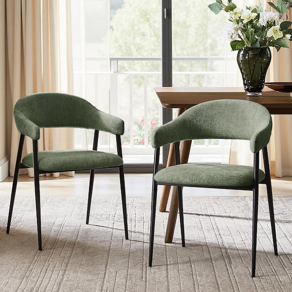 Andres Moss Polyester Modern Dinning Chair (Set of 2)