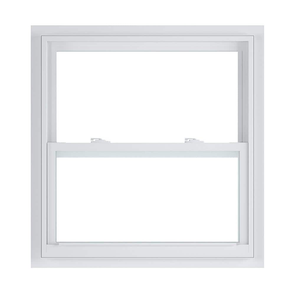 American Craftsman 31.375 in. x 35.25 in. 50 Series White Single