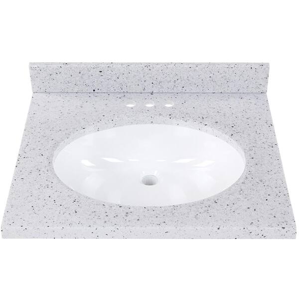 Solid Surface Vanity Top In Silver Ash, What Is Solid Surface Vanity Top
