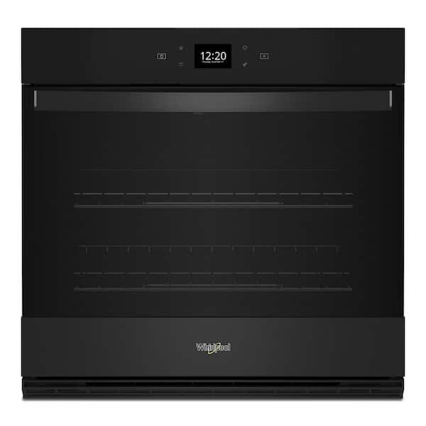 Whirlpool 27 in. Single Electric Wall Oven with Convection Self-Cleaning in Black