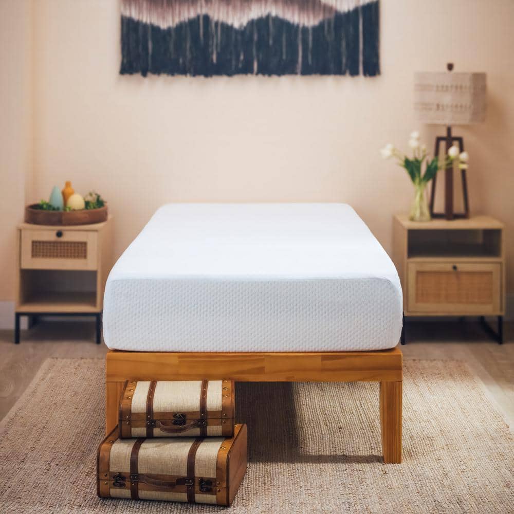 10 in. Twin Medium Green Tea Mattress, Cooling Graphite Memory Foam, Smooth Top price history on PriceWatchPro