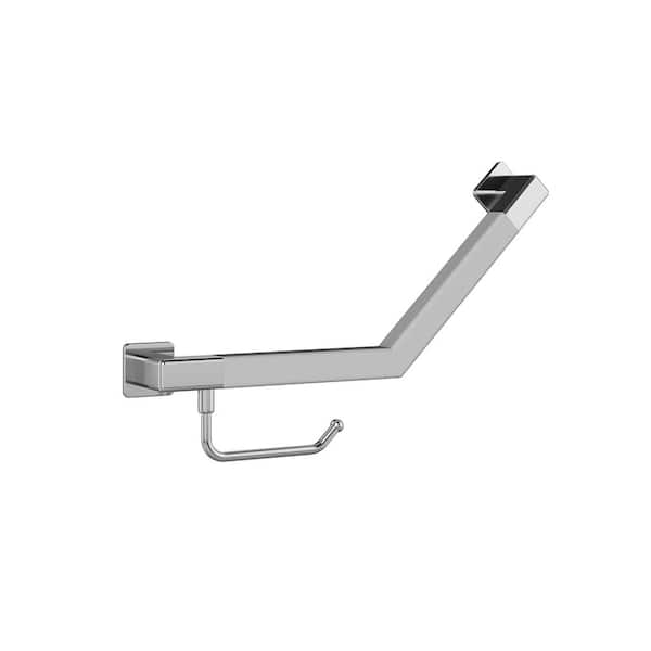 Seville 17 in. x 1.25 in. Concealed Screw Angle Bar in Polished Stainless Steel