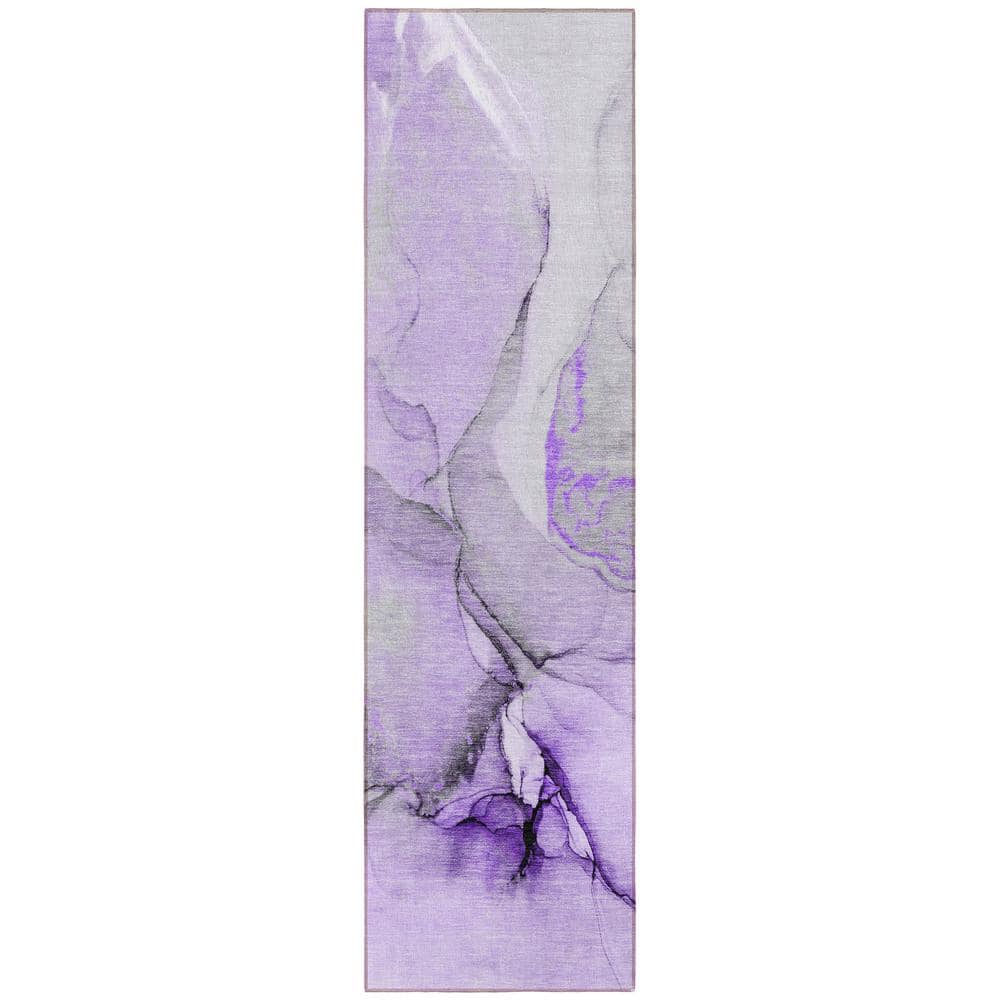 Chantille ACN506 Purple 2 ft. 3 in. x 7 ft. 6 in. Machine Washable Indoor/O