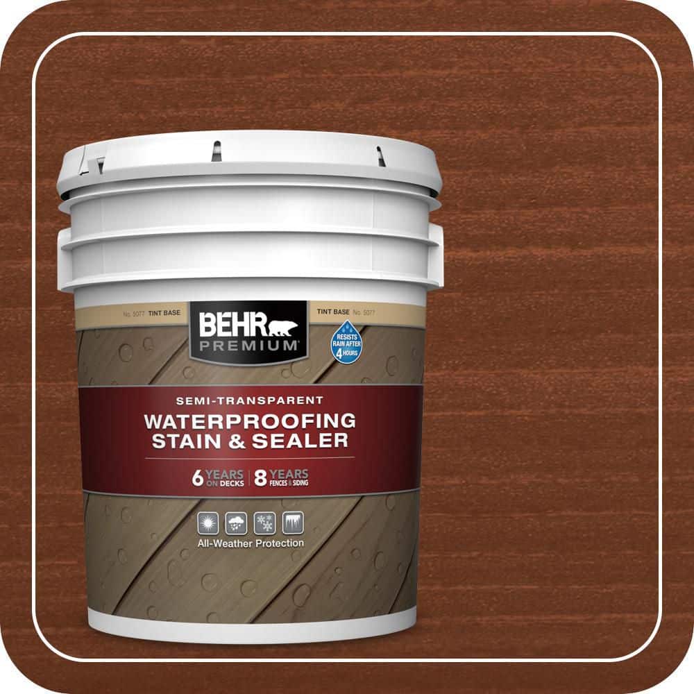 BEHR PREMIUM 5 gal. #ST-142 Cappuccino Semi-Transparent