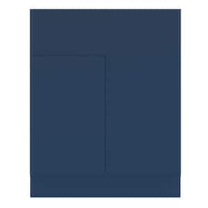 Hargrove 27 in. W x 24 in. D x 34.5 in. H Assembled Plywood Sink Base Kitchen Cabinet in Vessel Blue with Soft Close