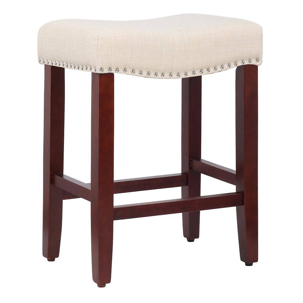 cherry backless bar stools