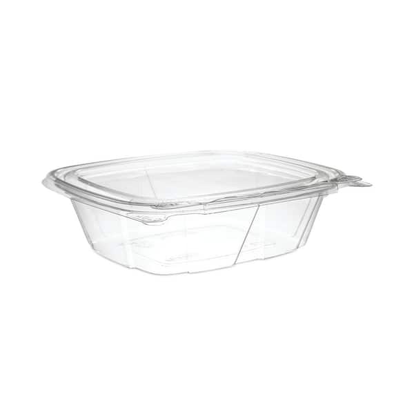 Dart C64DER, 64-Ounce ClearPac Clear Rectangular Plastic Container,  252-Piece Case
