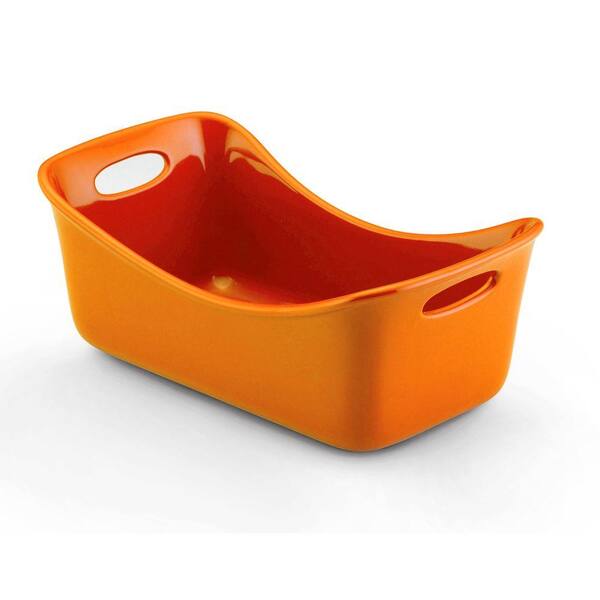 Rachael Ray 9 in. x 5 in. Loaf Pan in Orange