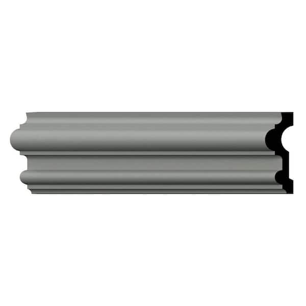 Ekena Millwork 2.875 in. D x 2.875 in. W x 96 in. L Primed Polyurethane Panel Moulding