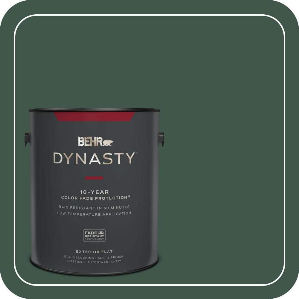 1 gal. #470F-7 Deep Jungle Flat Exterior Stain-Blocking Paint & Primer price history on PriceWatchPro