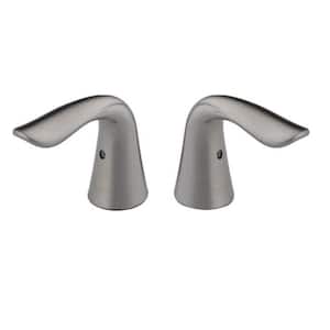 Lahara Two Metal Lever Handle Kit for Bathroom Faucets in Stainless
