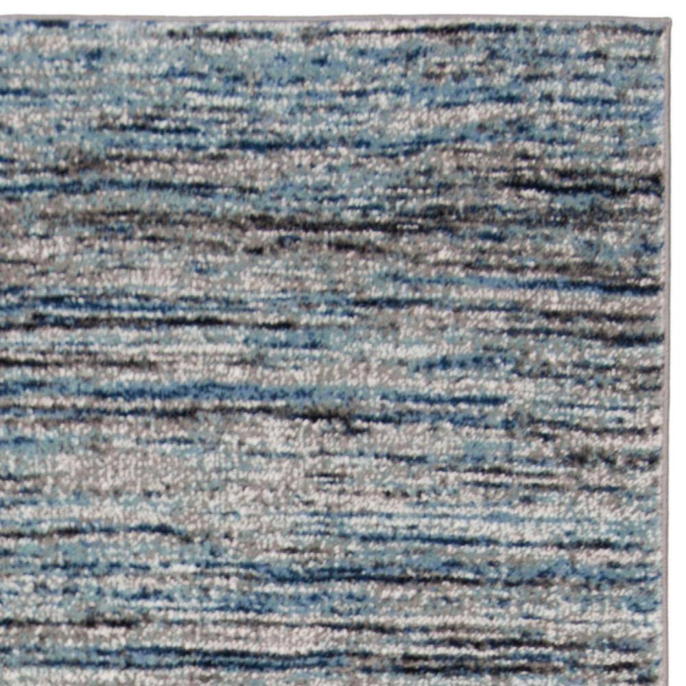 Stellar Blue Synthetic Square Rug - Easy Care, Stain-Resistant