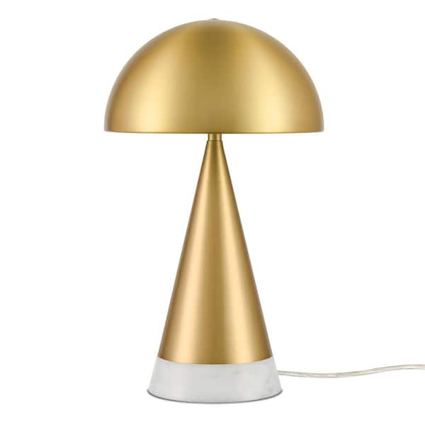 pasta Banket Whirlpool Light Society Bebe 20.08 in. Brass/White Table Lamp with Metal Shade  LS-T510-BRS-WHI - The Home Depot