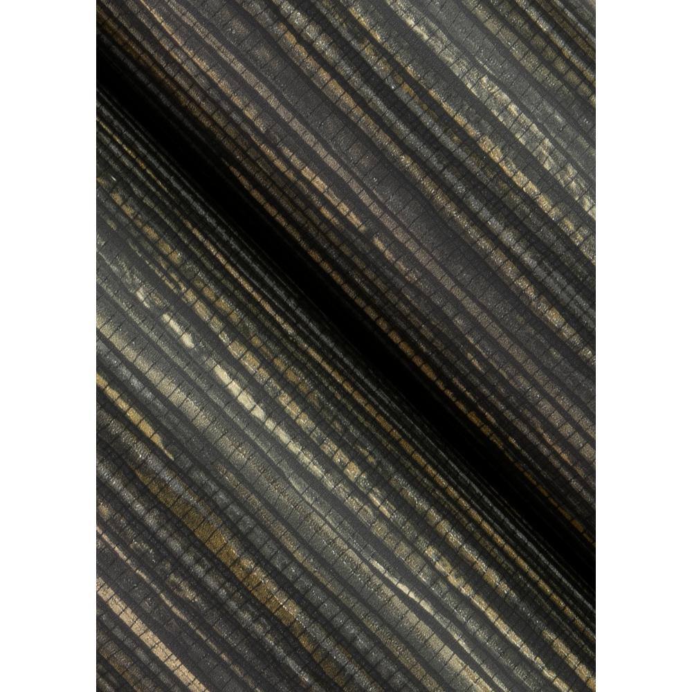 Black Vinyl Grasscloth Peel and Stick Wallpaper Roll