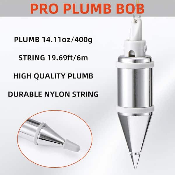 BOROCO Plumb Bob Setter Magnetische Plumb-Rite met 4,5 m String Auto Stretch Lijn Meten Automatisch Strekken De Lijn En Stabiliseer Snel Het Loodlood