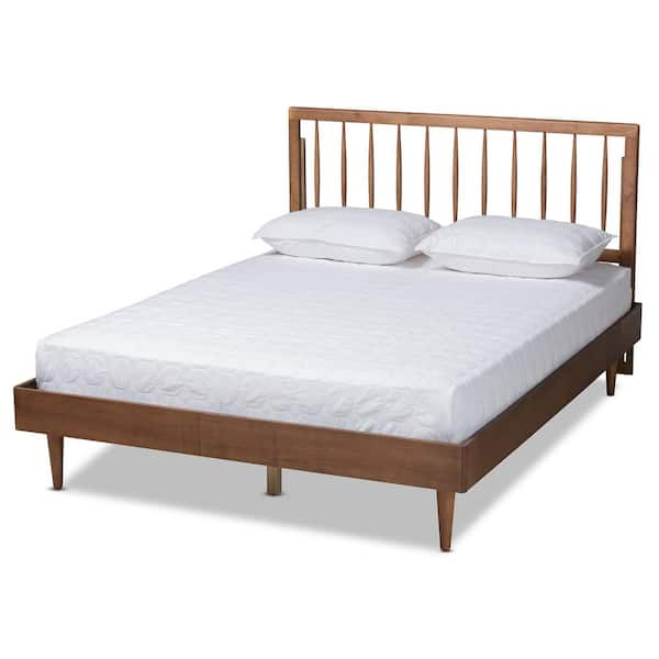 Baxton Studio Sora Ash Walnut King Platform Bed 18011111 9816HD