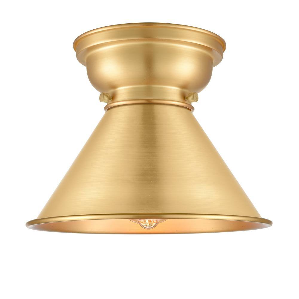 Aditi Briarcliff 10 in. 1-Light Satin Gold Flush Mount price history on PriceWatchPro