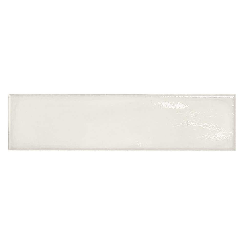 Stacy Garcia Bianco Polished Porcelain Subway Wall Tile