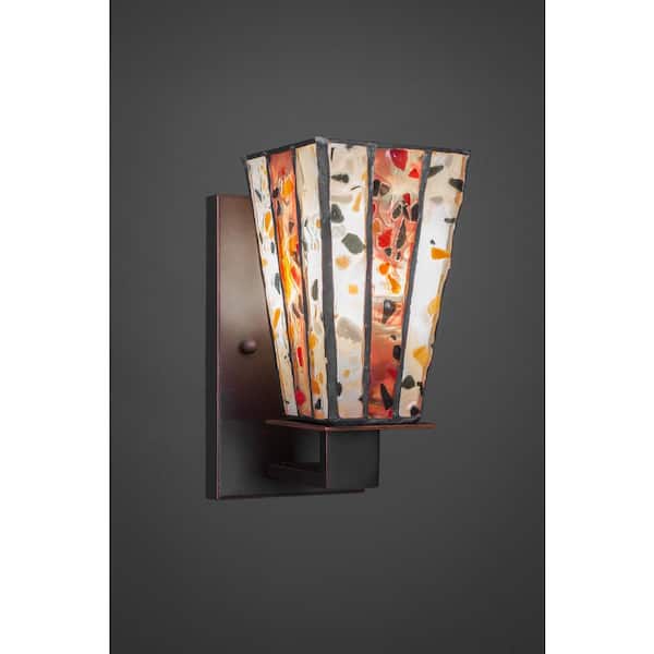 Unbranded Aspen 1-Light Dark Granite Wall Sconce
