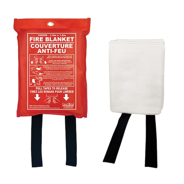 Wellco 70.8 in. x 70.8 in. Fiberglass Fire Blankets Emergency Heat Insulation And Flame Retardant Protection (1-Pack)