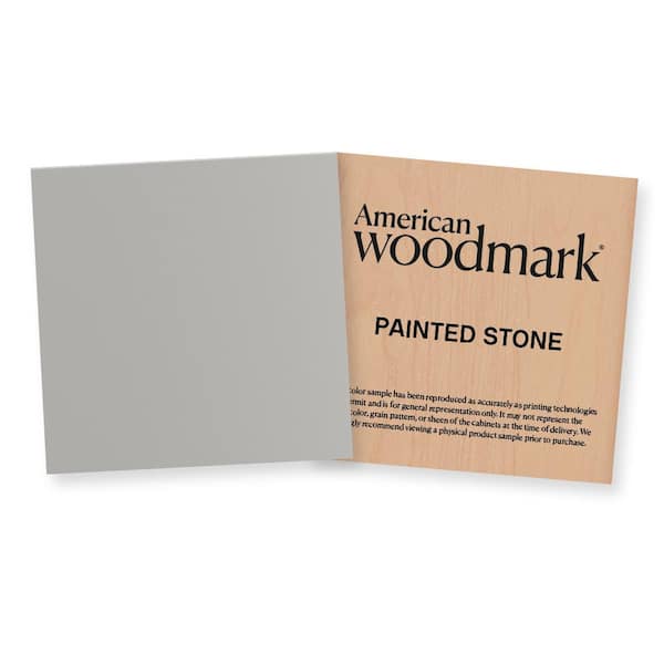American Woodmark 3-3/4-in. W x 3-3/4-in. D Finish Chip Cabinet Color Sample in Painted Stone