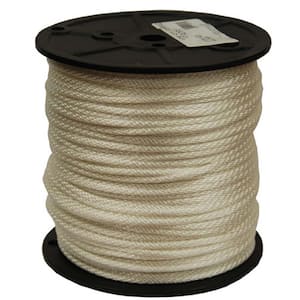 T.W. Evans Cordage #4 x 1/8 in. Solid Braid Nylon Rope 100 ft. 44-040 - The  Home Depot