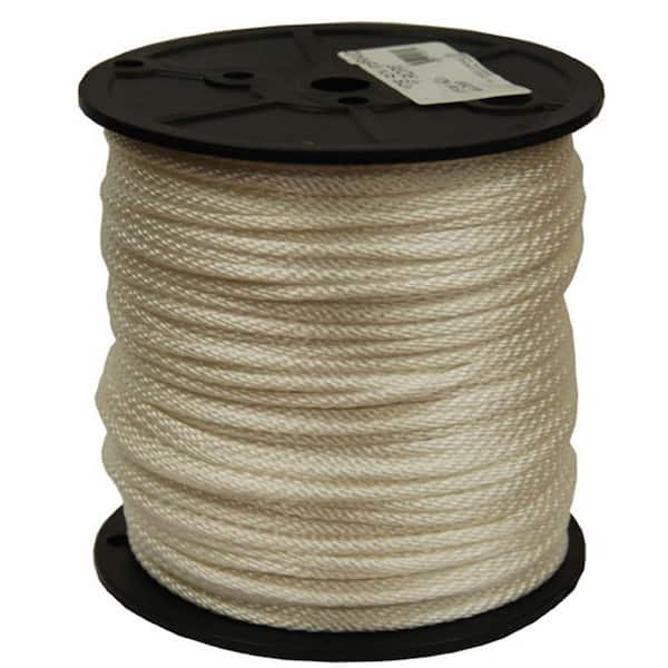 T.W. Evans Cordage #4 - 1/8 in. Solid Braid Nylon Rope 250 ft