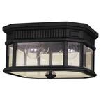 Feiss Cotswold Lane 2-Light Black Outdoor Ceiling Fixture OL5413BK ...