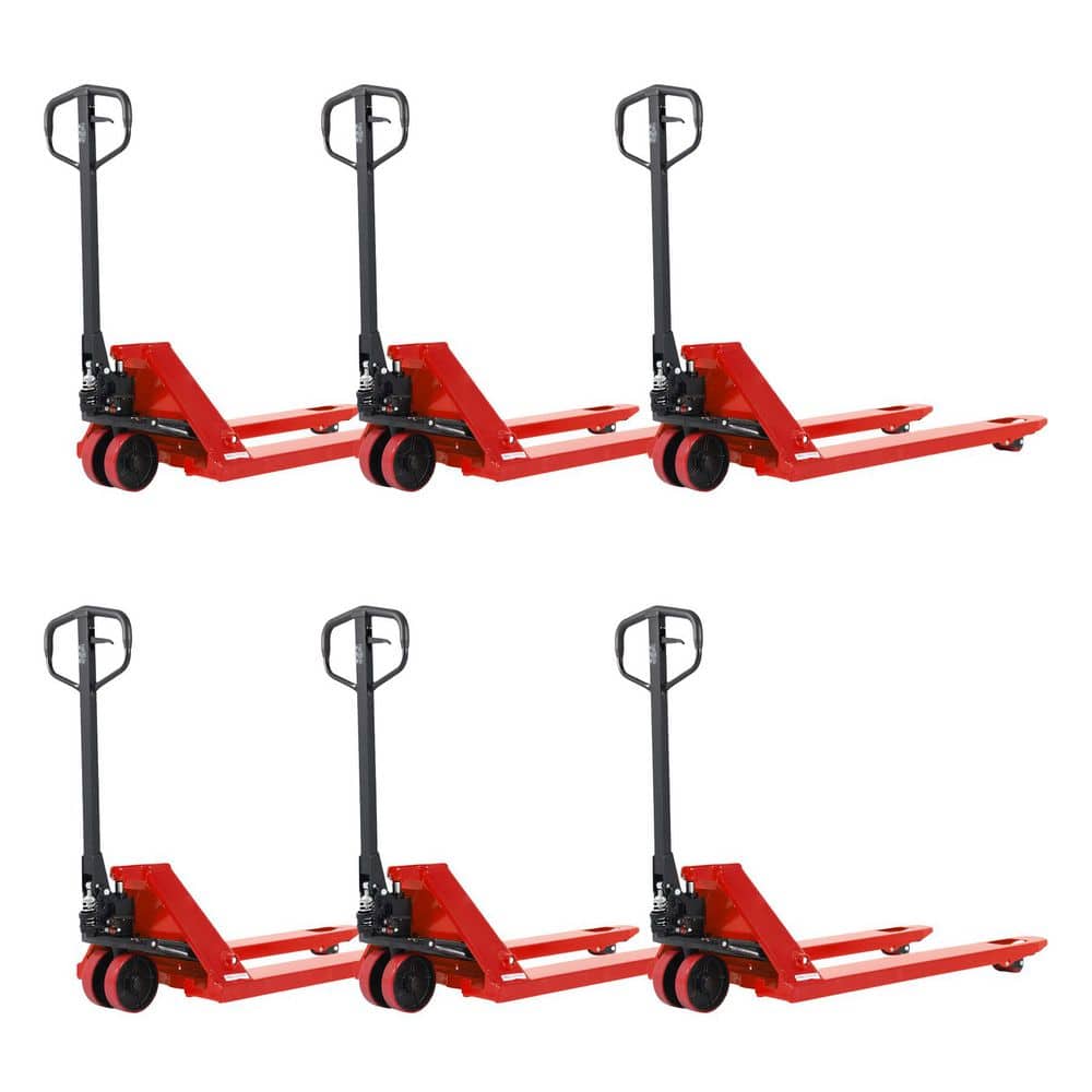 Red Hand Pallet Jack (6-Pack) 6,600 lbs. Max Load Capacity Manual Pallet Jack 48 x 27 in. Fork price history on PriceWatchPro