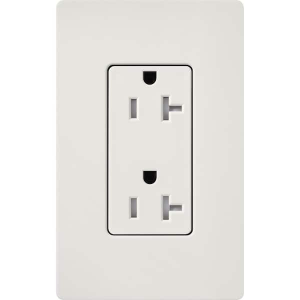 Claro 20-Amp Tamper-Resistant Duplex Receptacle, Lunar Gray (SCRS-20-TR-LG)