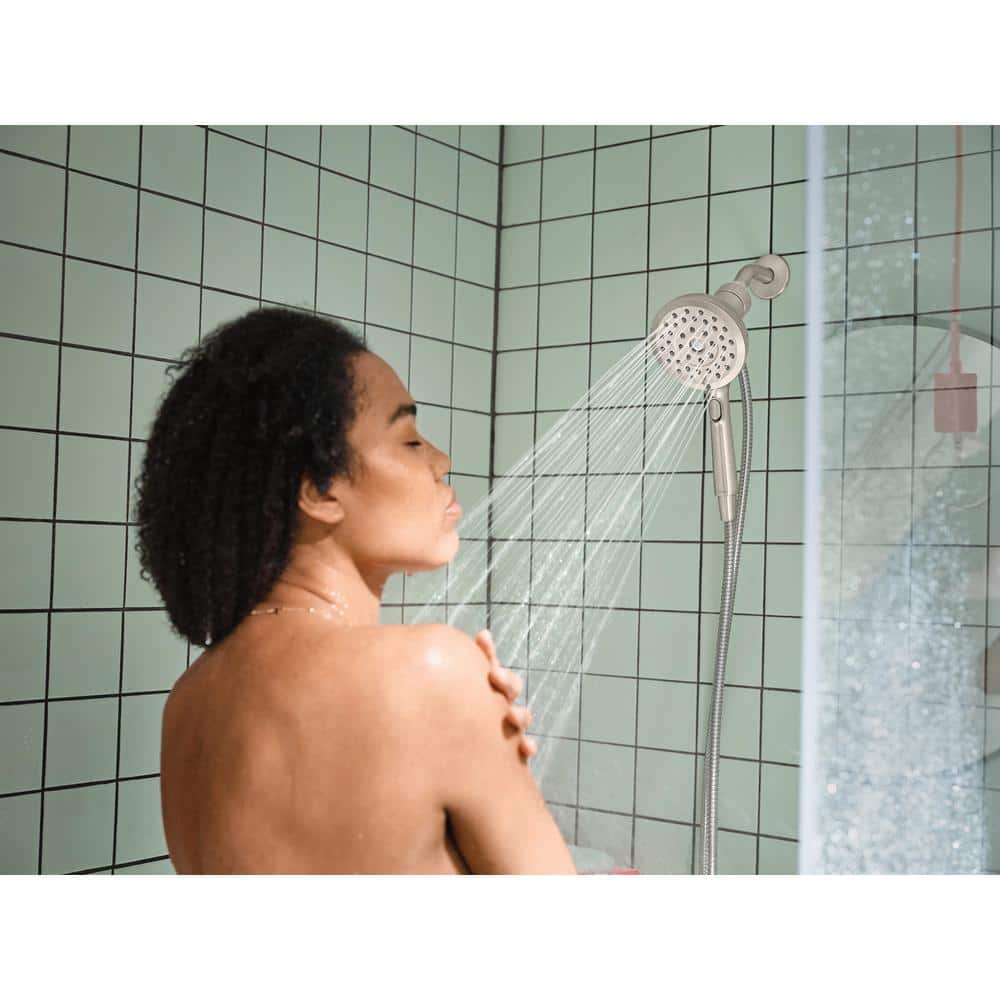 Nickel Handheld Shower Head with Magnetix Docking System